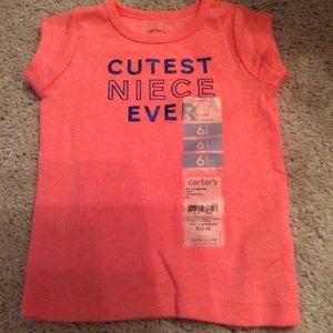 NEW Carter's TShirt Size: 6 months